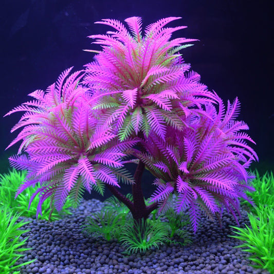 Fish Tank Landscape Artificial Water Grass Tree Simulation Aquarium