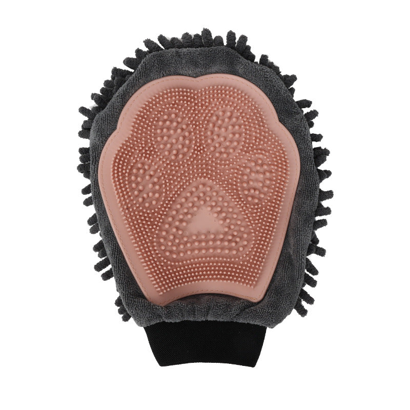 Pet Bathing Brush 2-in-1 Grooming Glove Elegant Dog Tool For