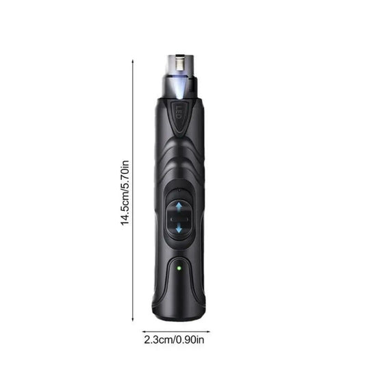 Lighted Dog Nail Clippers 2-speed Rechargeable Grinder Painless