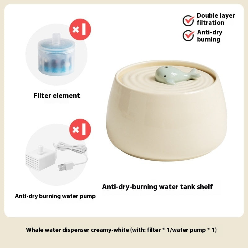 Cat Ceramic Automatic Circulating Filter Water Dispenser