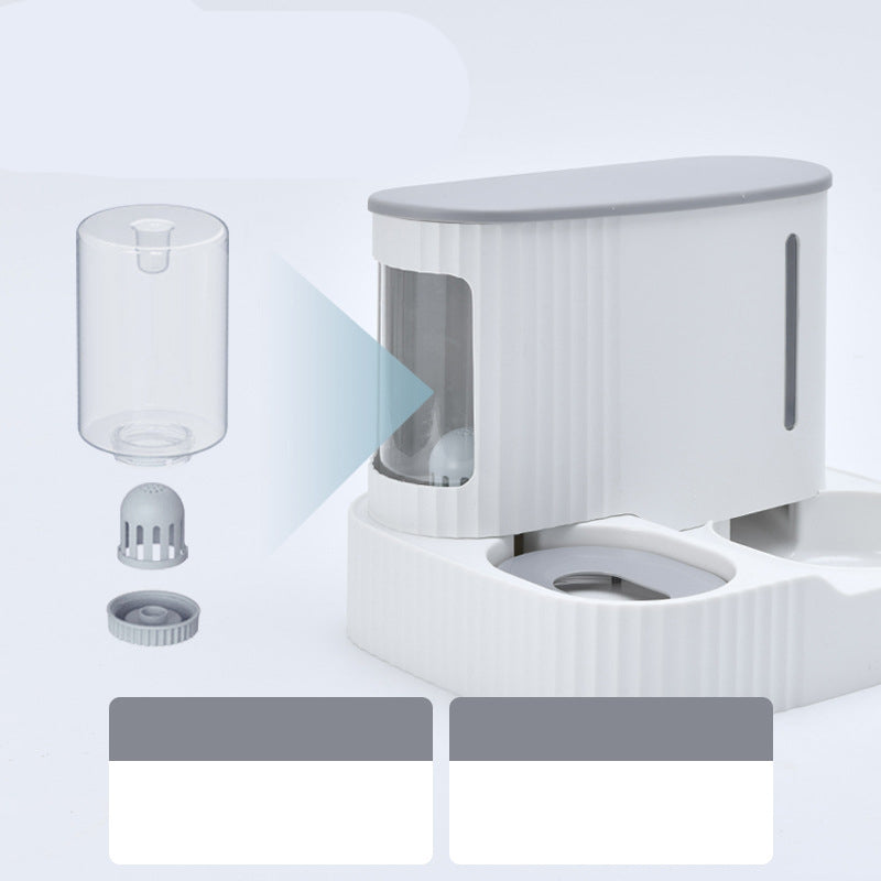 Cat Automatic Drinking Fountain Feeder Integrated Water Pet Supplies
