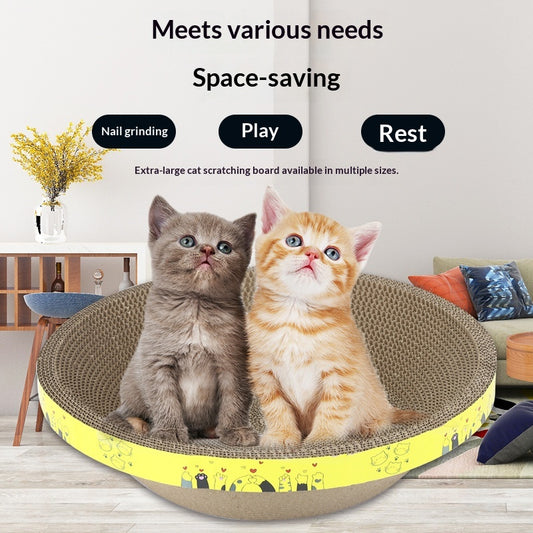 Lint-free Corrugated Cardboard Cat Scratching Post In A Bowl Shape