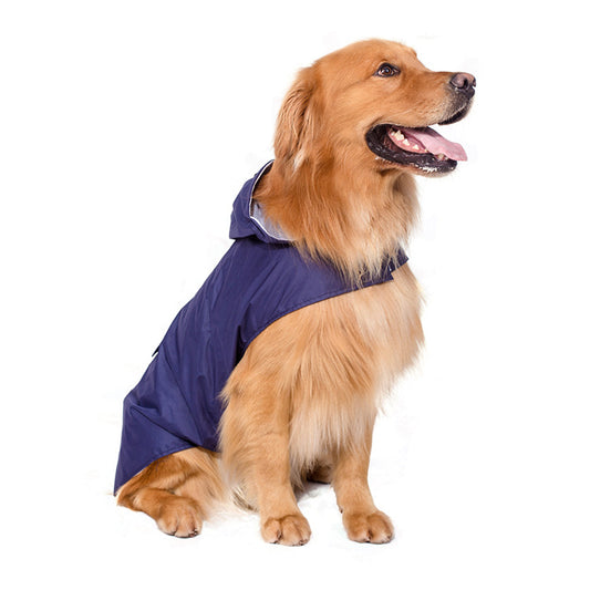 Spring And Autumn Pet Raincoat Rain Poncho Large Dog Clothes