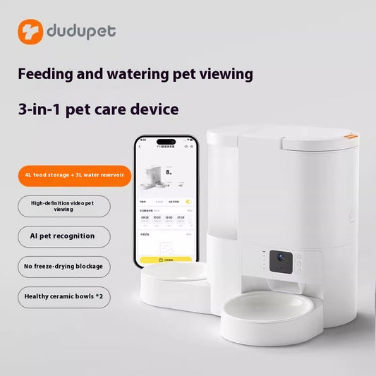 Pet Intelligence Feeder Cat Water Fountain All-in-one Machine