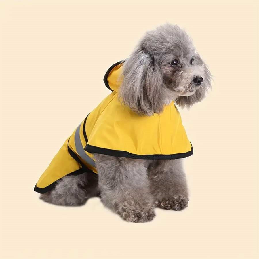 Golden Retriever Big Dog Pet Raincoat Reflective Clothes Poncho