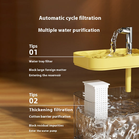 Cat Water Fountain Automatic Circulation Flow Kitten Drinking