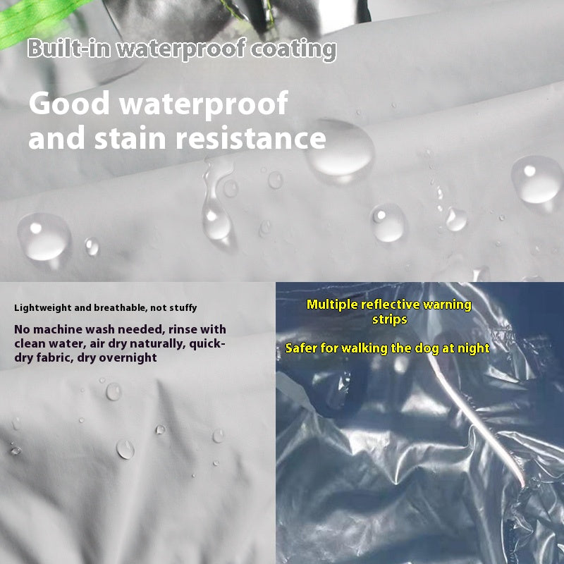 Dog Four-legged Waterproof Full-cover Pet Raincoat