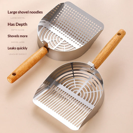 Simple Household Stainless Steel Cat Litter Scoop