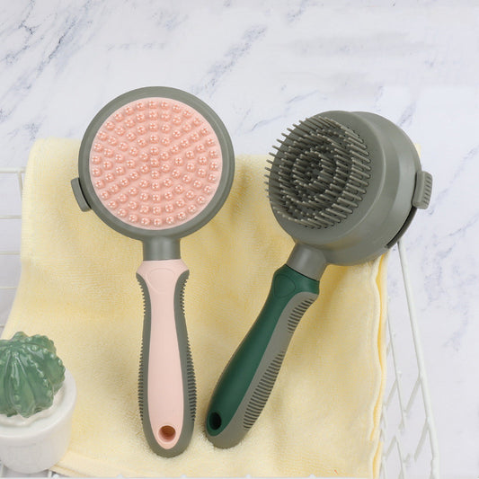 Pet Hair Removal Comb Cat Brush Self Cleaning Slicker Double-sided