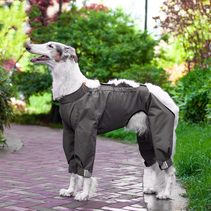 Adjustable Dog Raincoat All-inclusive Medium Large Adhesive