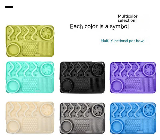 Dog Silicone Licking Pad Pet Mat Smelling Multifunctional Food Bowl