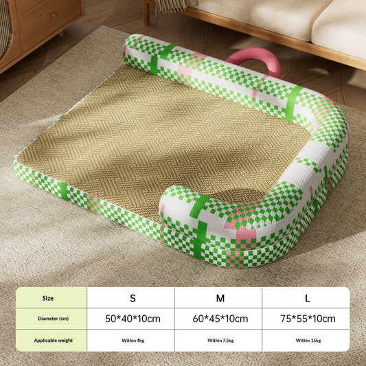 Dog House Summer Cooling Kennel Double-sided Mat Cat Bed