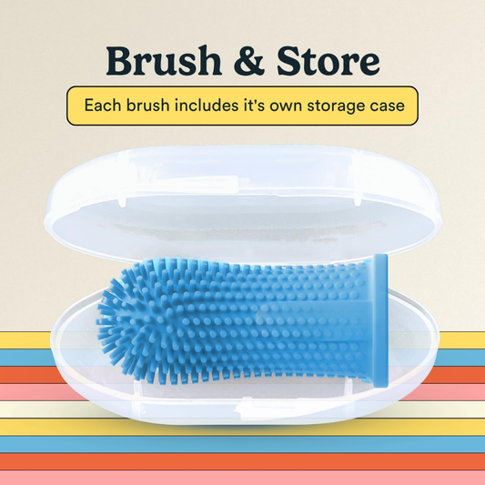 Dog Toothbrush 360 Tooth Brushing Kit Finger Cat Brush Teeth