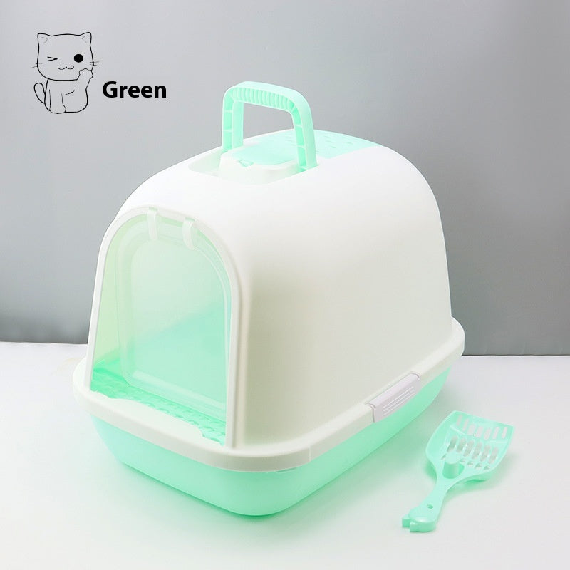 Litter Box Fully Enclosed Drawer Cat Toilet Deodorant Splash-proof