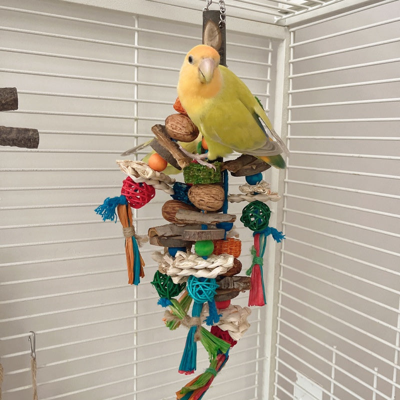 Parrot Toy Bird Decompression Relieving Stuffy Natural Material