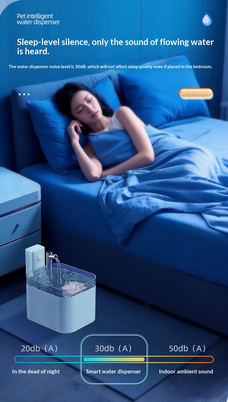 Automatic Circulating Filtered Pet Water Fountain