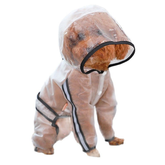 Dog Raincoat Four-legged Waterproof All-inclusive Teddy Bichon