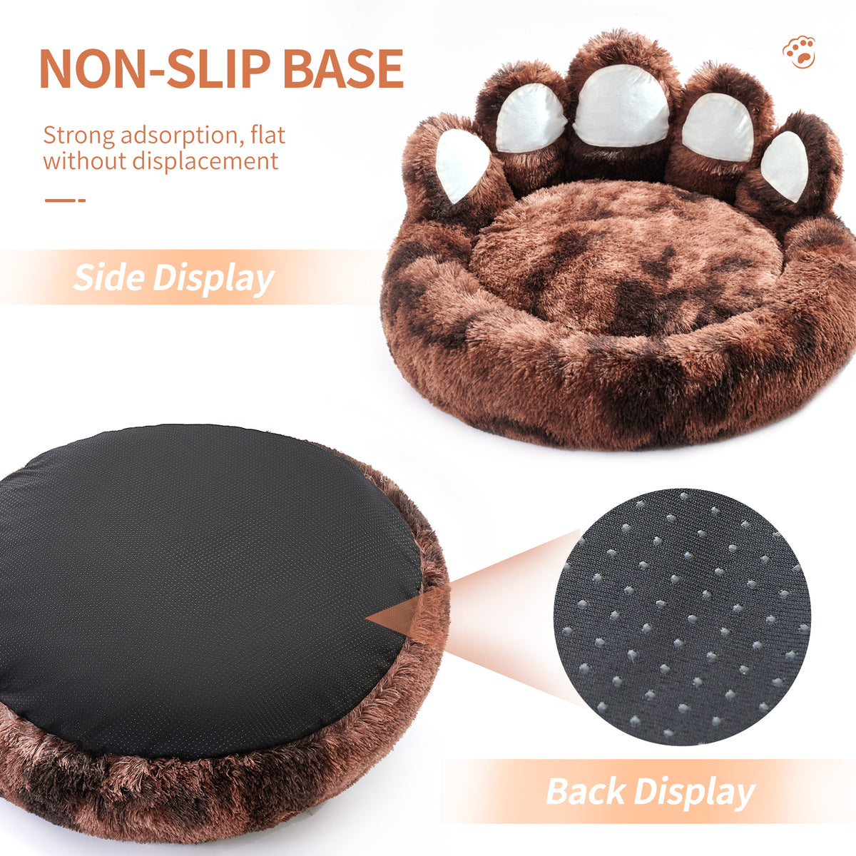 Thickened Warm Kennel For Pets With Bear Paw Shape House Teddy With