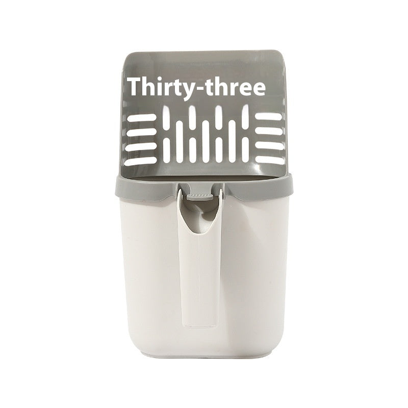 Large Capacity Integrated Cat Litter Scoop Shit Trash Can Shovel