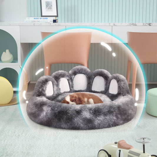 Thickened Warm Kennel For Pets With Bear Paw Shape House Teddy With