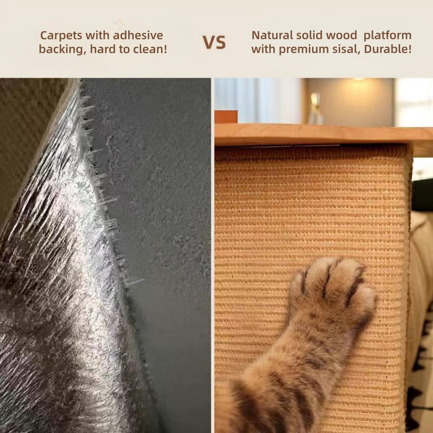 Shaped Sofa Couch Corner Cat Scratching Post Sisal Scratch Pad Mat