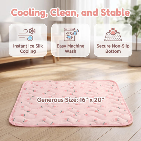 Self-cooling Pet Mat For Dogs Cats Foldable Summer Cooling Pad With