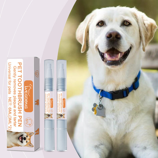 Pet Dental Toothbrush Pen 2pack Dog Cat Plaque Tartar Remover