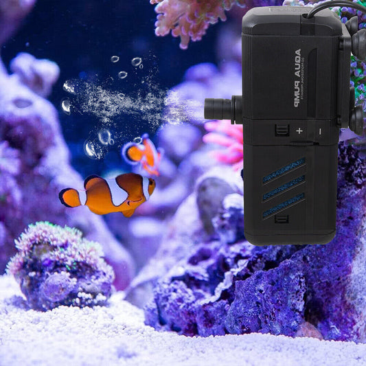 4 In 1 Aquarium Fish Tank Filter Water Pump Internal Purifier