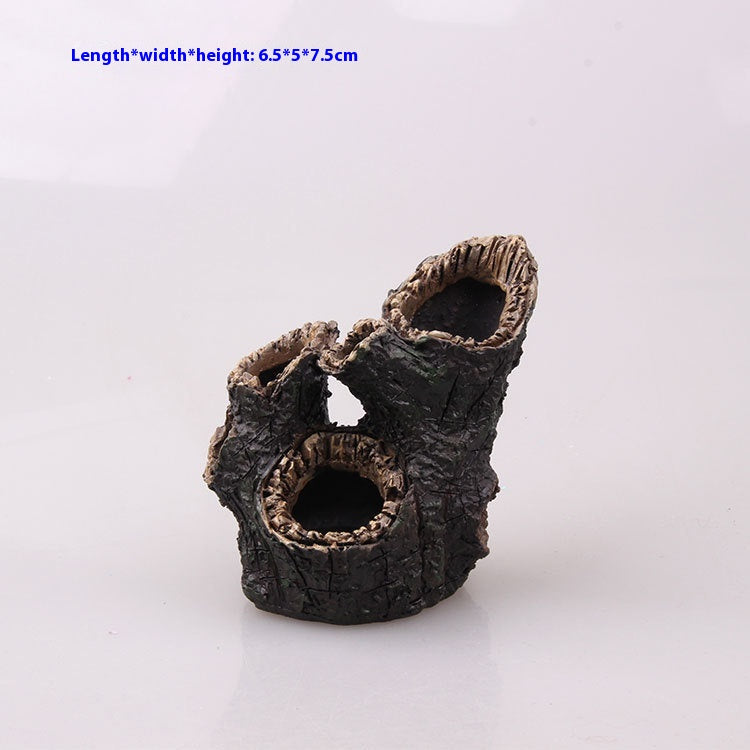 Fish Tank Landscape Submerged Wood Shrimp Pot Dried Resin Crafts
