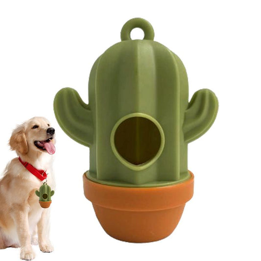1pcs Cactus Shaped Poop Bag Dispenser Pet Dog Waste Holder Plastic