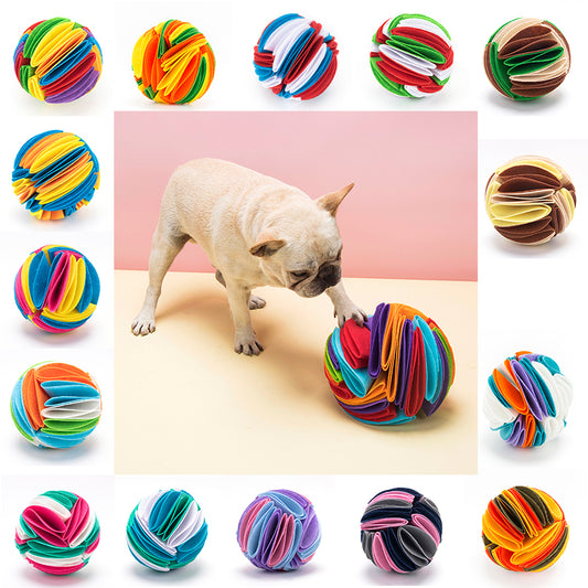 Foldable Dog Snuffle Ball Training Toys Increase Iq Pet Cat Games