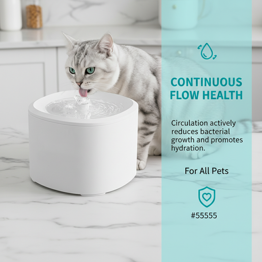 Ultra Quiet Anti-dry Burn Pet Water Fountain 3l Circulating