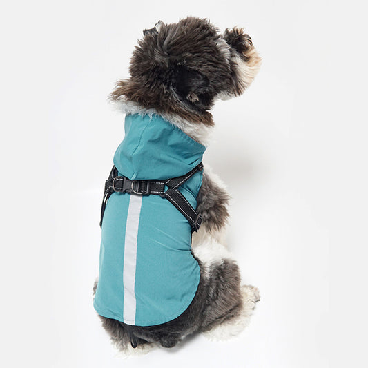 New Pet Raincoat Dog Poncho Cape Reflective Large Clothes Pet