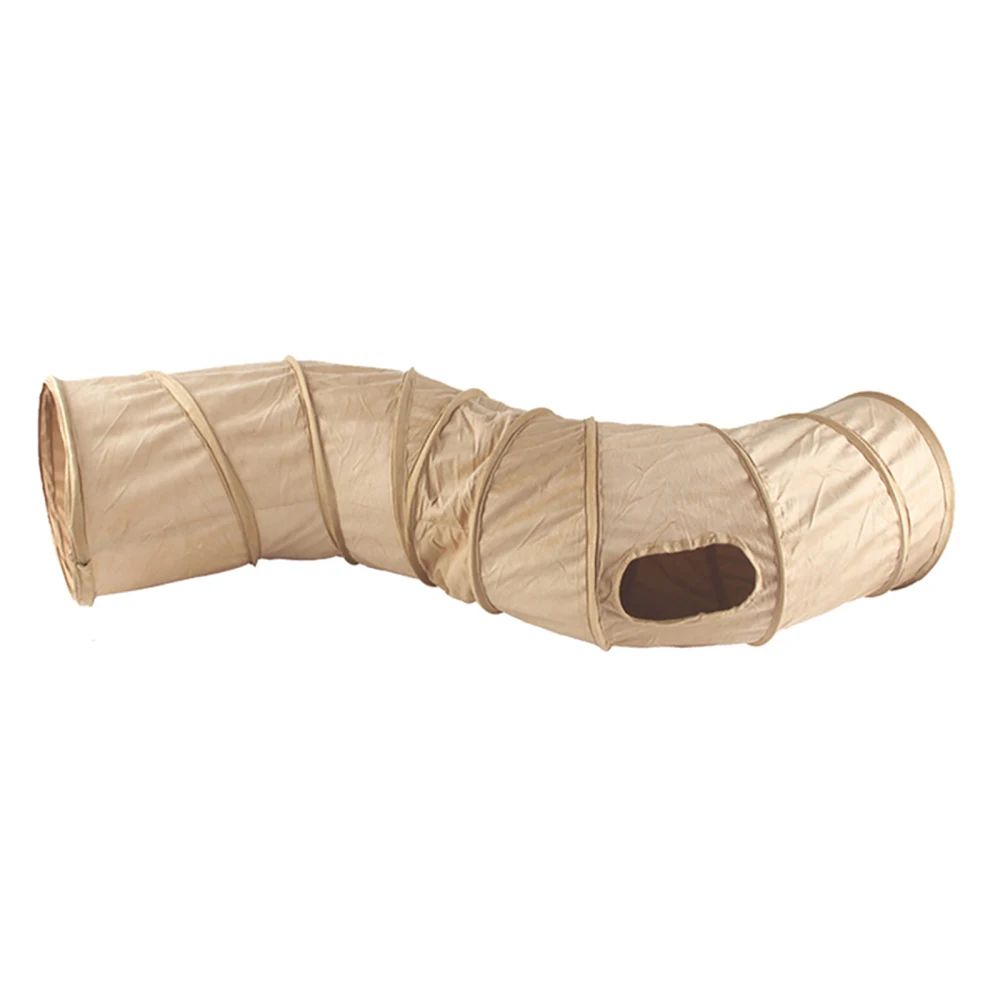 Cat Tunnel Collapsible S-shape Peekaboo Cave Play Tube Interactive