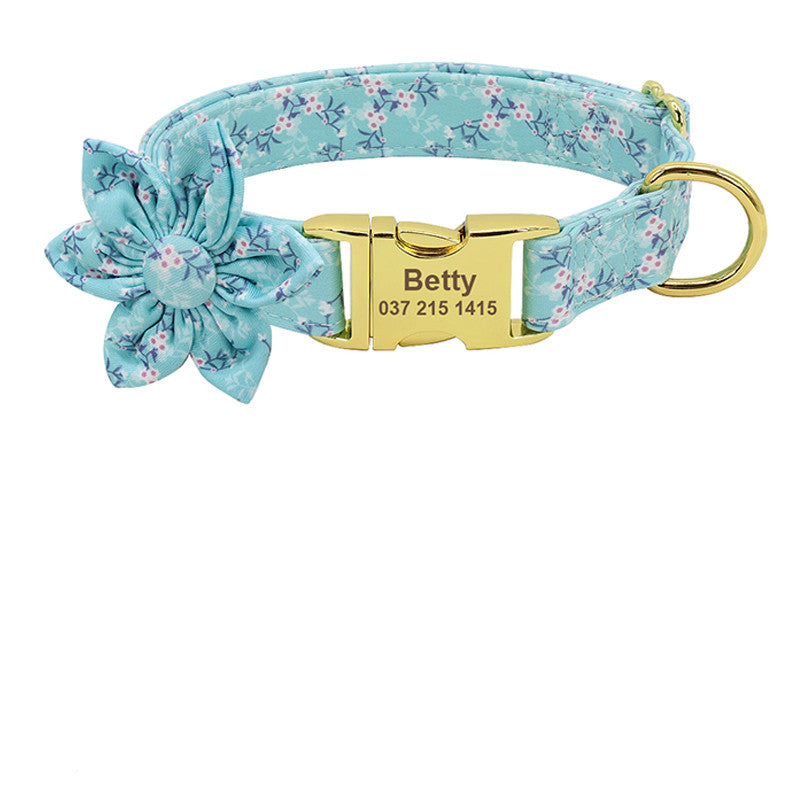 Fashion Printed Dog Collar Personalized Nylon Custom Pet Puppy Cat