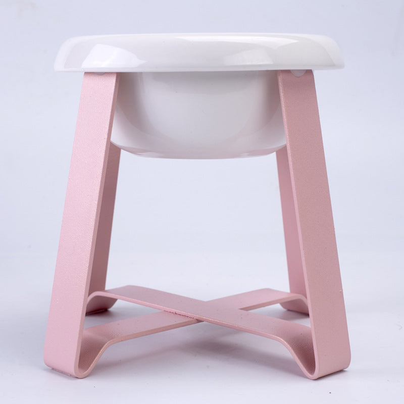 Pet Bowls Creative Antislip Cat Feeding Bowl Food With Iron Stand 2