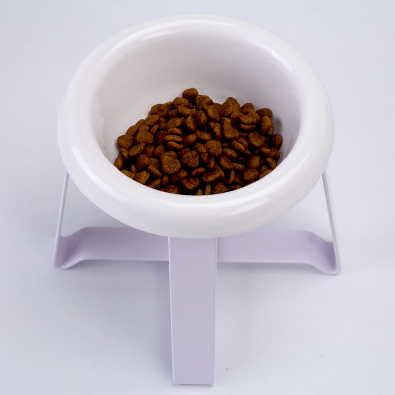 Pet Bowls Creative Antislip Cat Feeding Bowl Food With Iron Stand 2