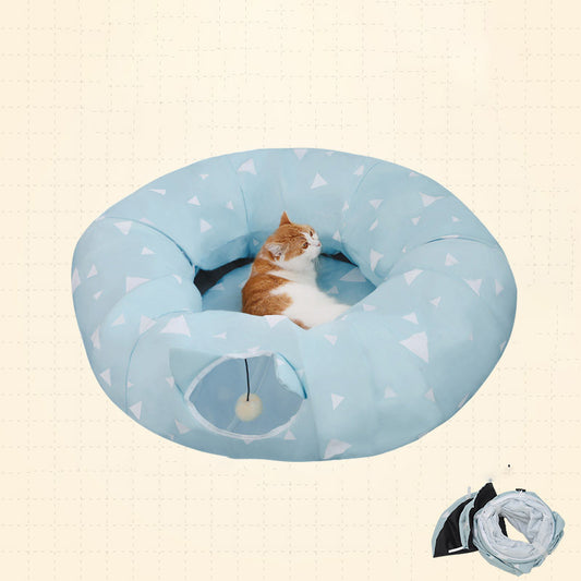 Cat Cave Litter Four Seasons Universal Tunnel Closed House Supplies
