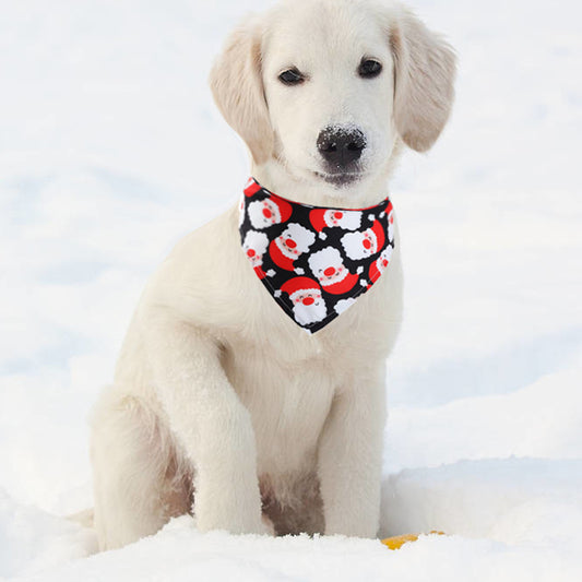 Christmas Pet Saliva Towel Amazon Hot Sale Dog Triangle Scarf Cat