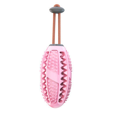 New Pet Dog Food Leakage Ball Toothbrush Elastic Rubber Molar Bite