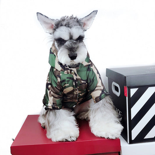 Raincoat Dog Clothes Method Teddy Schnauzer Waterproof Snowproof