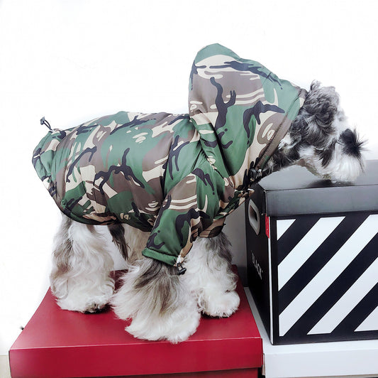 Raincoat Dog Clothes Method Teddy Schnauzer Waterproof Snowproof