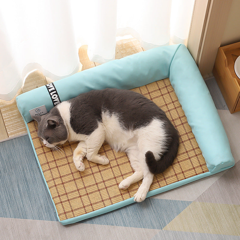 Summer Cooling Mats Cat Bed Dog Sofa Pet House Ice Pad Sleeping