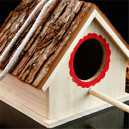 Bird House Nest Outdoor Tree Parrot Breeding Box