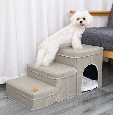 Cat Kennel Cage Multifunctional Dog Stairs Upper Bed Sofa Puppy