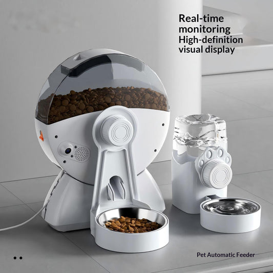 Pet Smart Feeder With Hd Camera Automatic Feeding Device