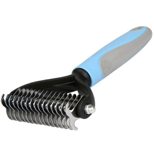 Grooming Brush For Pet Dog Cat Deshedding Tool Rake Comb Fur