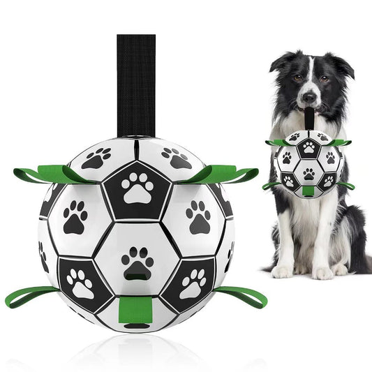 Interactive Dog Football Toy Soccer Ball Inflated Training For Dogs