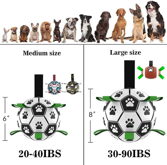 Interactive Dog Football Toy Soccer Ball Inflated Training For Dogs