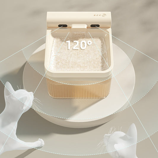 Plastic Pet Smart Water Dispenser Good-looking Triple Filter